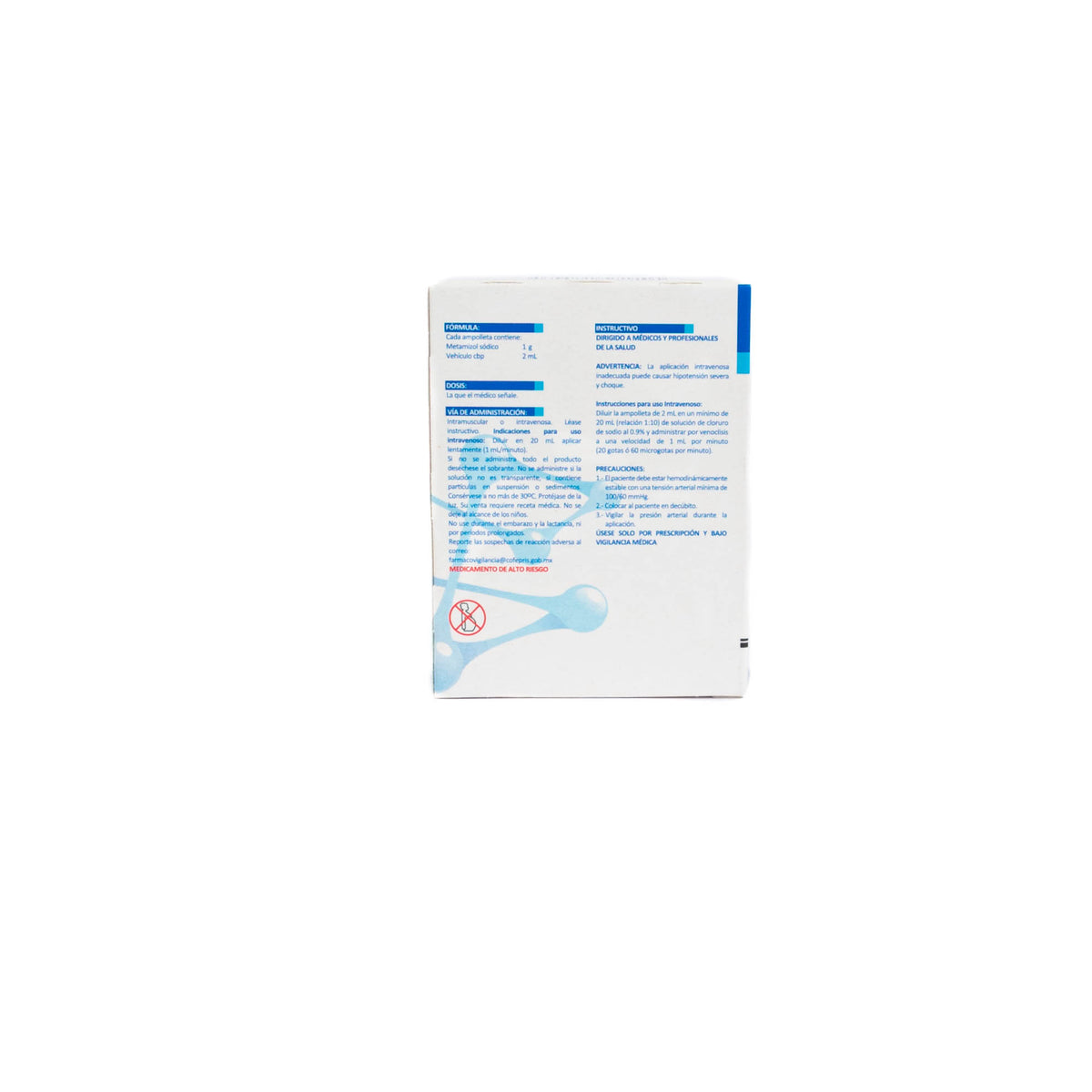 SM Metamizol Sódico Solución Inyectable 1g/2ml – Analgésico – Farmacia ...