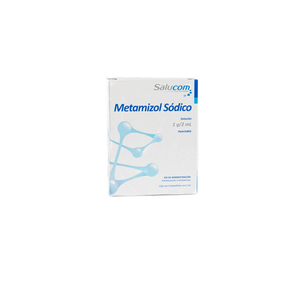 SM Metamizol Sódico Solución Inyectable 1g/2ml – Analgésico