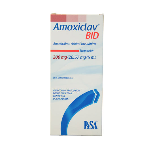 AMOXICLAV BID Suspensión Oral 200mg – Antibiótico