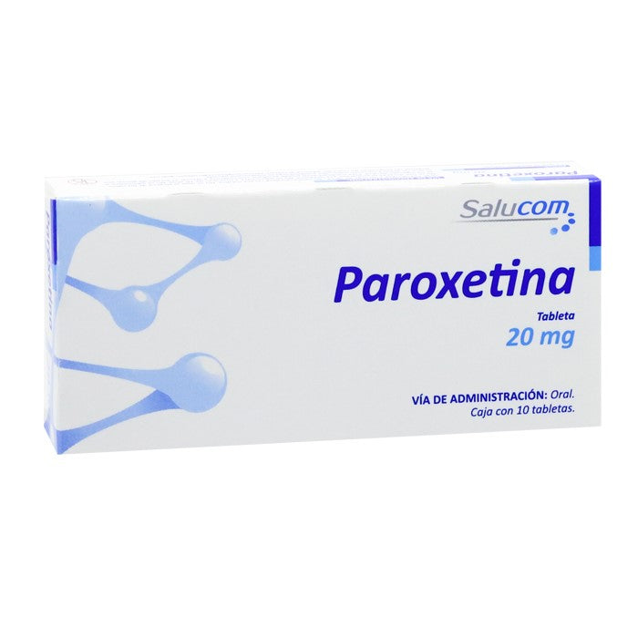 Paroxetina 20 Mg Caj. C/10 Tab.