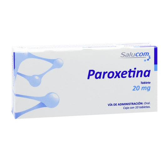 Paroxetina 20 Mg Caj. C/10 Tab.