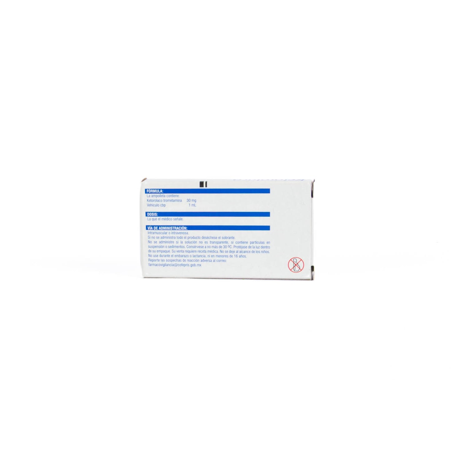 Ketorolaco Solución Inyectable 30mg/ml – Analgésico
