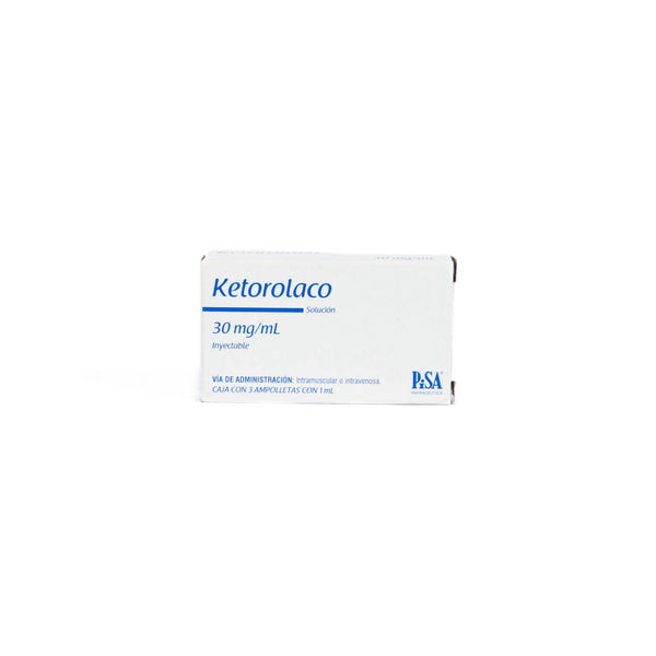 Ketorolaco Solución Inyectable 30mg/ml – Analgésico