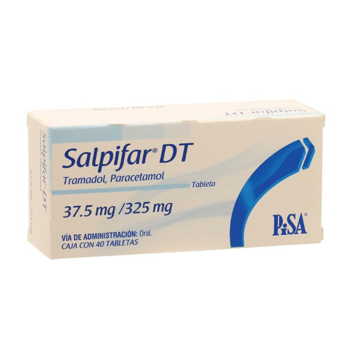 Salpifar Dt 37.5mg , 325mg, Paracetamol-Tramadol, Caj. C/40 Tab.
