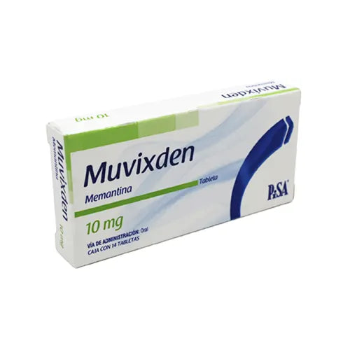 Muvixden 10 mg, Memantina, Caj. C/14 Tab. Rec