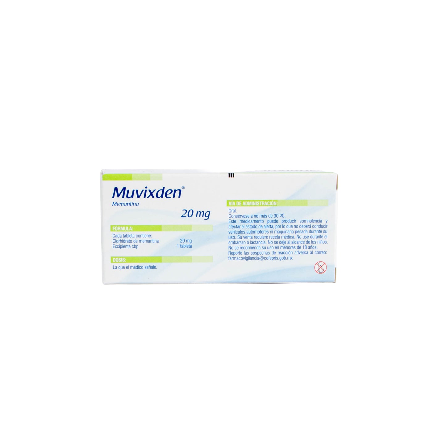 MUVIXDEN Tabletas 20mg – Tratamiento Cognitivo