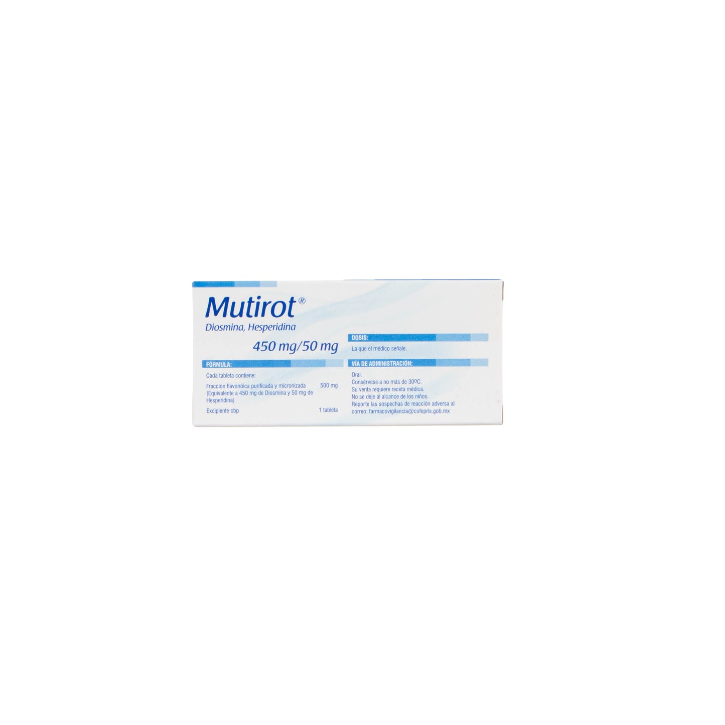 Mutirot Tabletas 450/50 mg – Tratamiento Venoso
