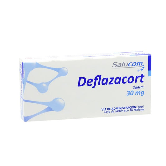 Deflazacort 30mg, Caj. C/10 Tab.