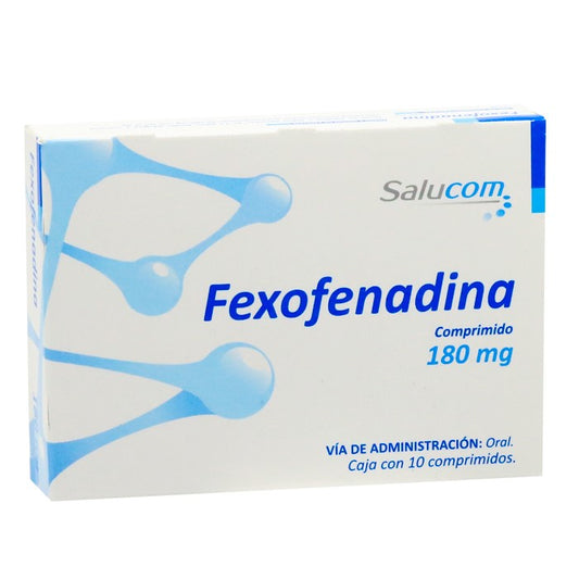 Fexofenadina 180 Mg, Caj. C/10 Comp.