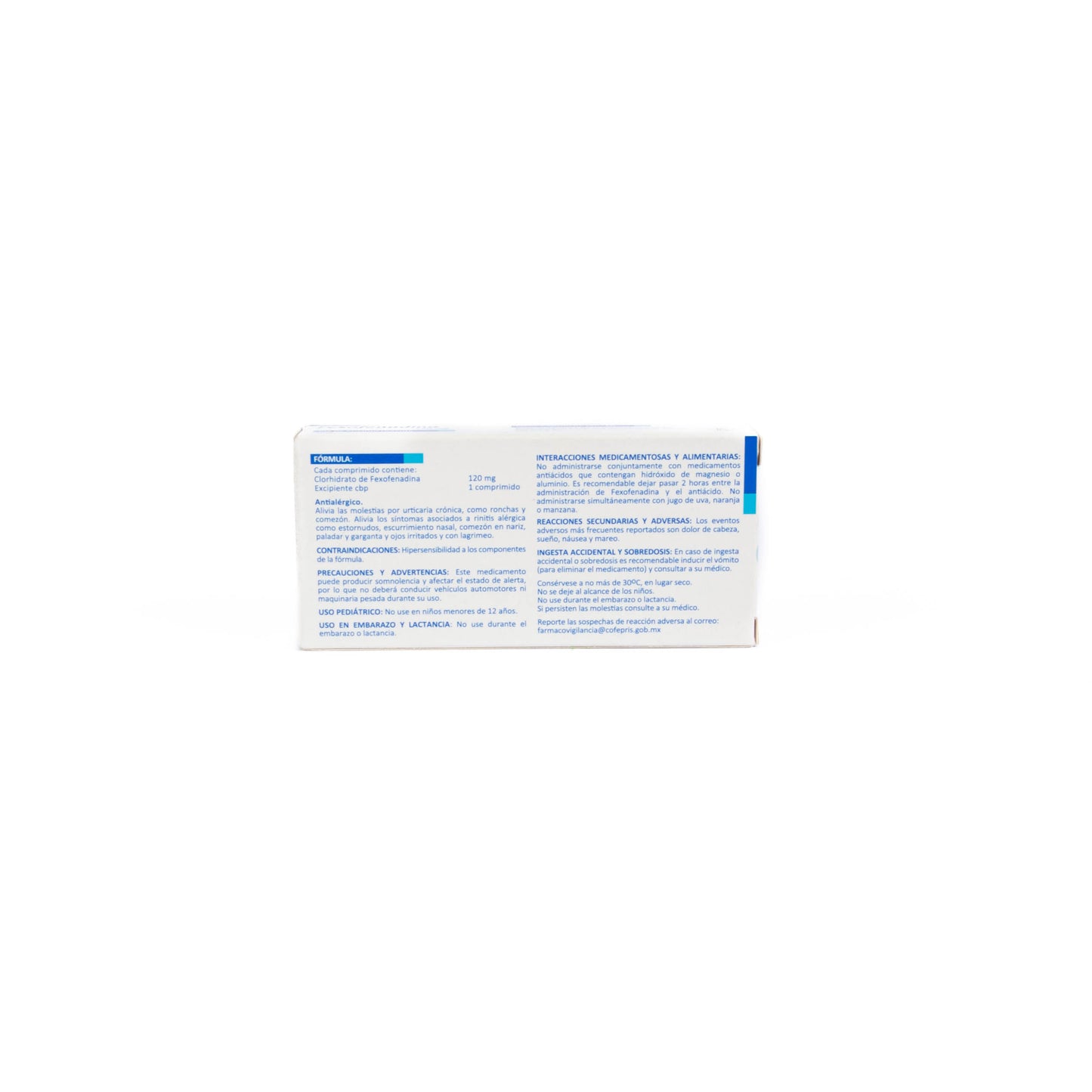 SM Fexofenadina 120mg 10 Comp – Antihistamínico