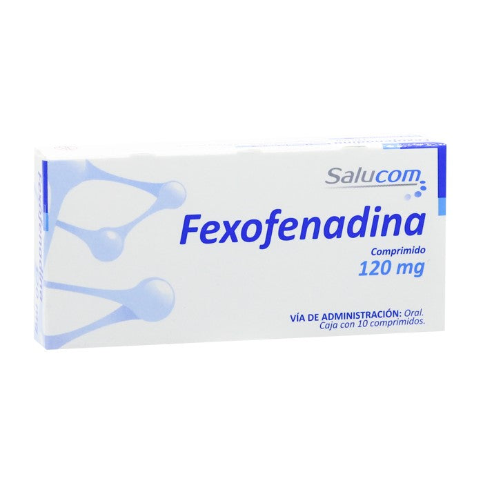 Fexofenadina 120 Mg, Caj. C/10 Comp.