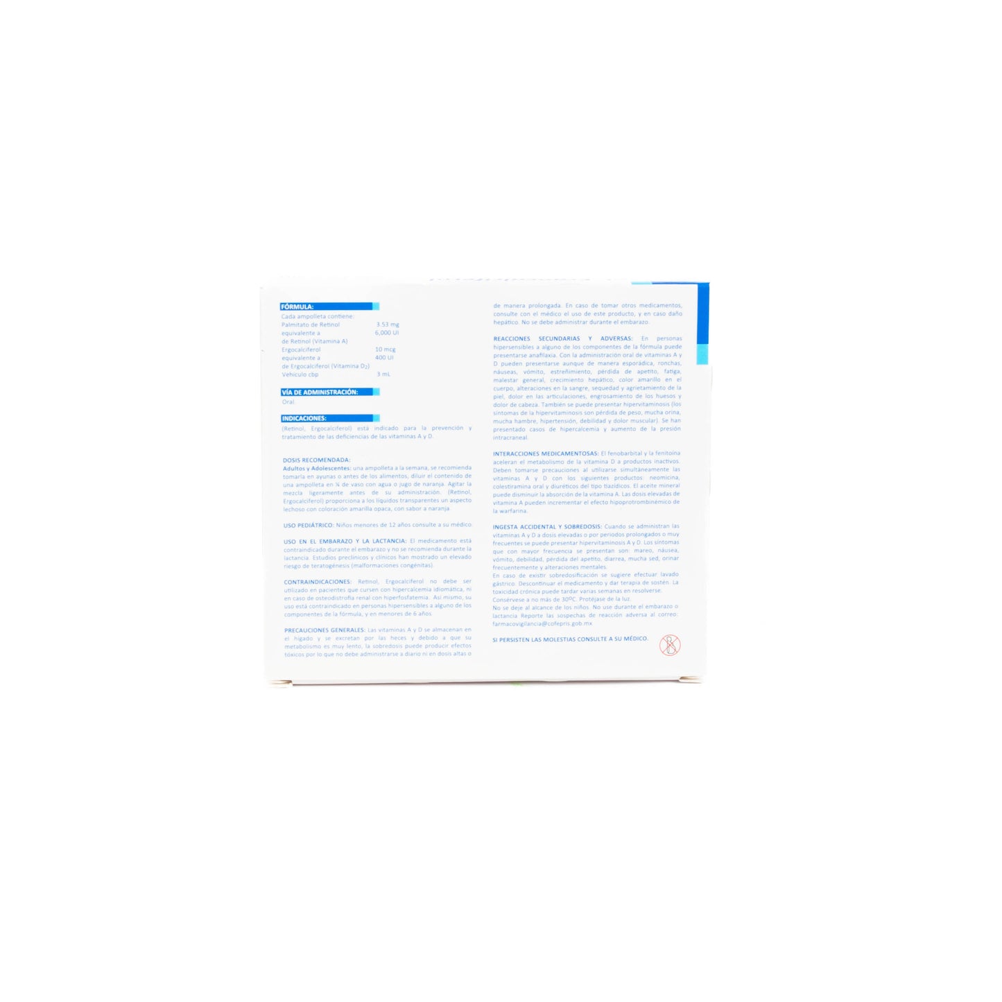 SM Vitaminas A D Ampollas 6000/400UI – Suplemento