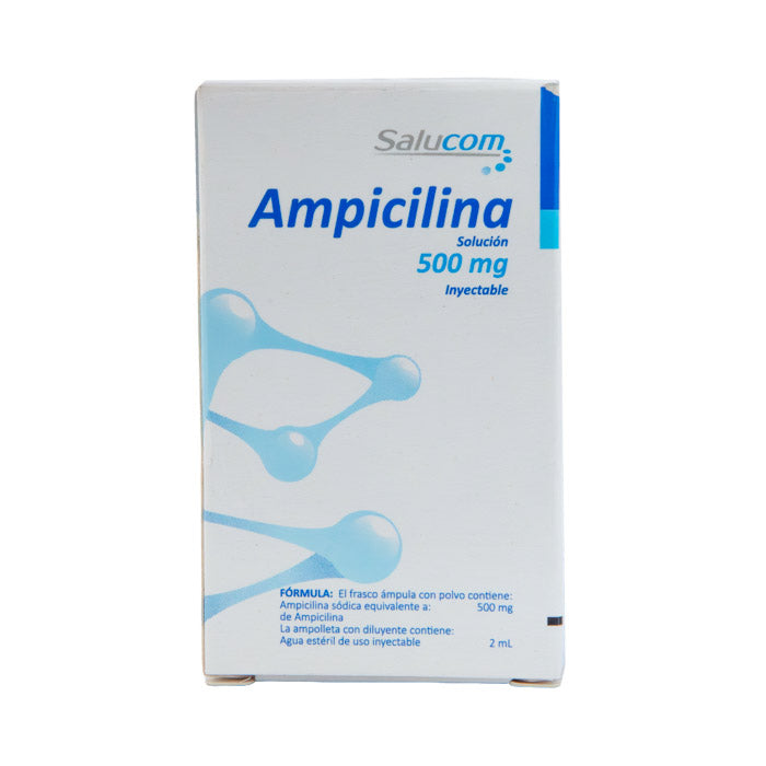 SM Ampicilina 500mg Solución Inyectable – Antibiótico
