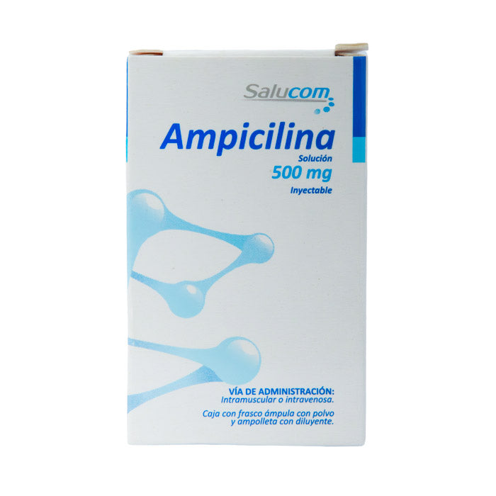 SM Ampicilina 500mg Solución Inyectable – Antibiótico