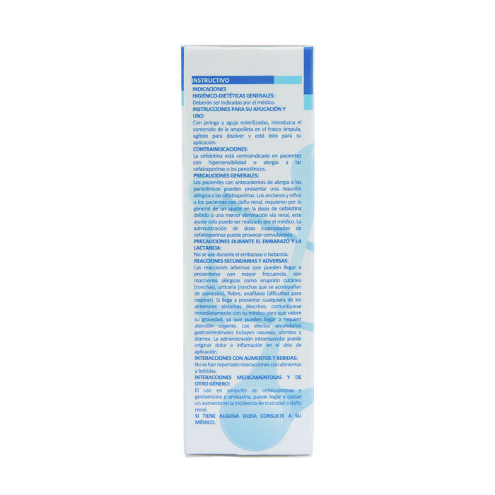 SM Cefalotina 1G Solución Inyectable – Antibiótico