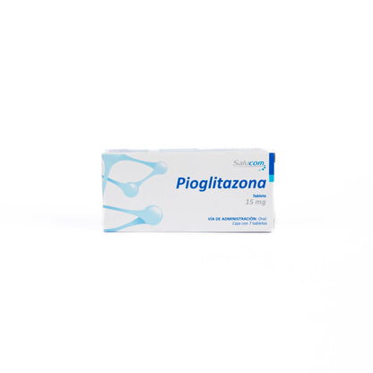 Pioglitazona Tabletas 15mg – Control de Glucosa