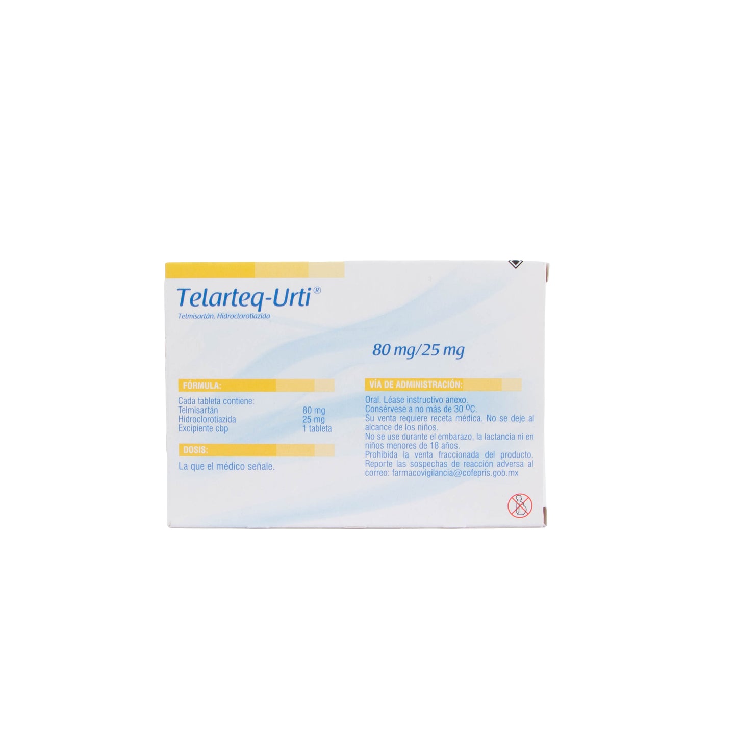 Telarteq URTI Tabletas 80/25mg – Antihipertensivo
