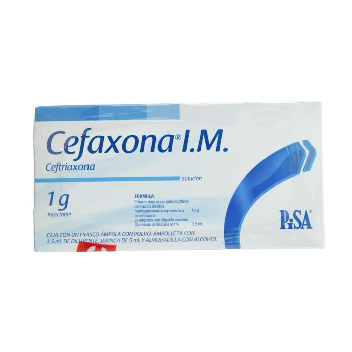 Cefaxona 3 Pack 1G IM Fco Amp – Antibiótico