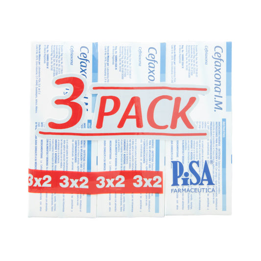 Cefaxona 3 Pack 1G IM Fco Amp – Antibiótico