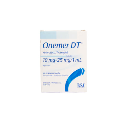 ONEMER-DT Ampollas 10/25mg – Analgésico