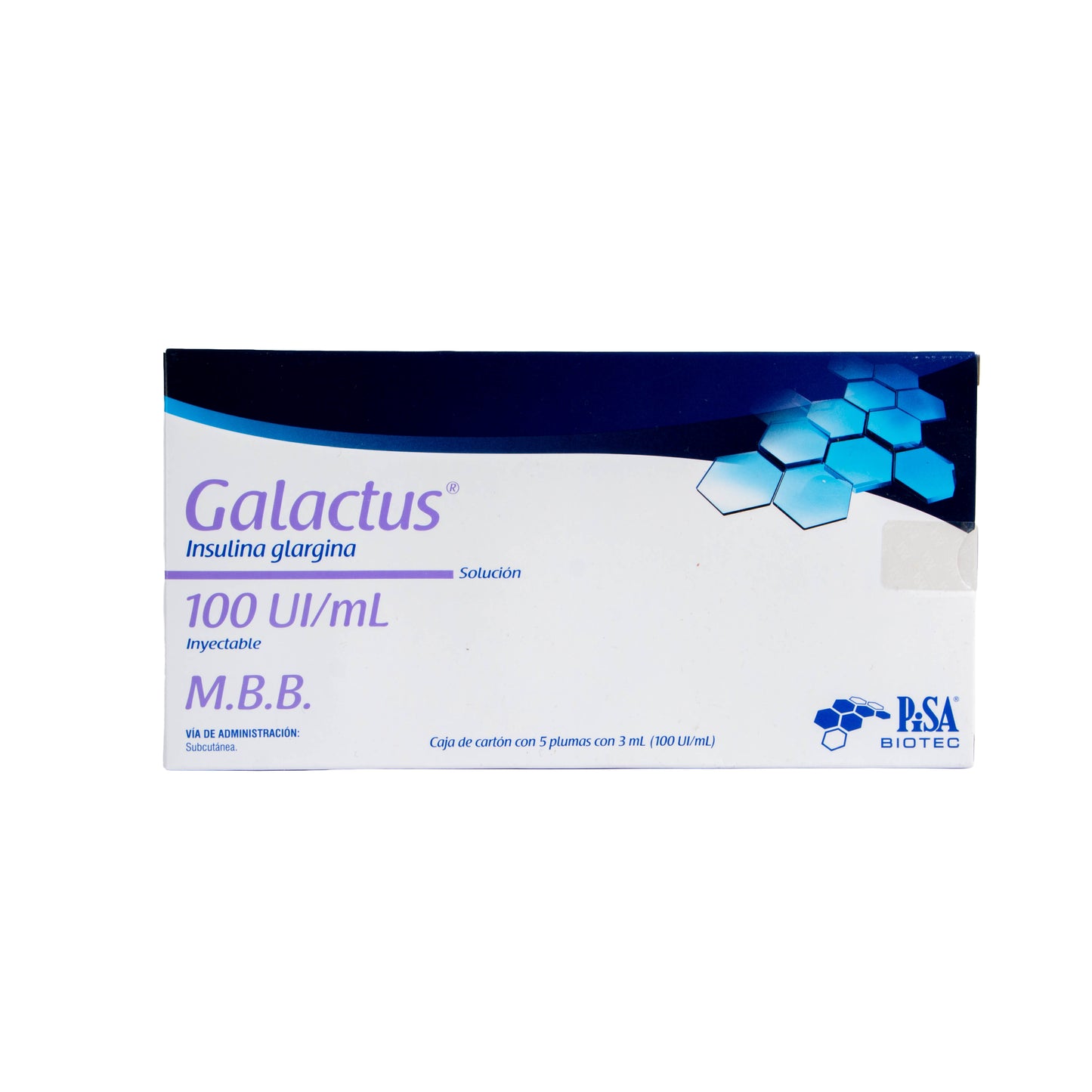 Galactus Solución 100UI/ML – Insulina Glargina