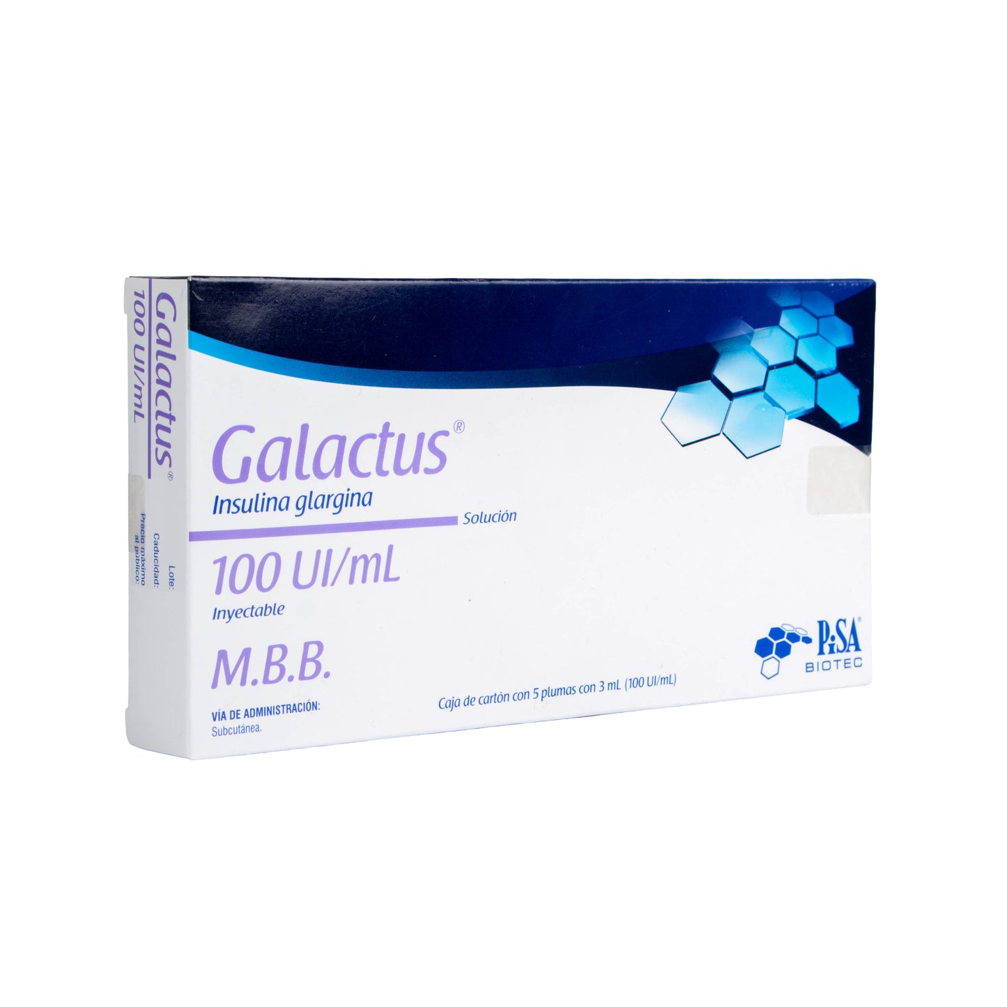 Galactus Solución 100UI/ML – Insulina Glargina