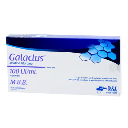 Galactus Solución 100UI/ML – Insulina Glargina