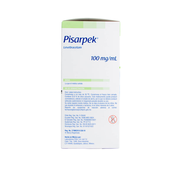 PISARPEK Solución Oral 100mg/ml – Anticonvulsivo
