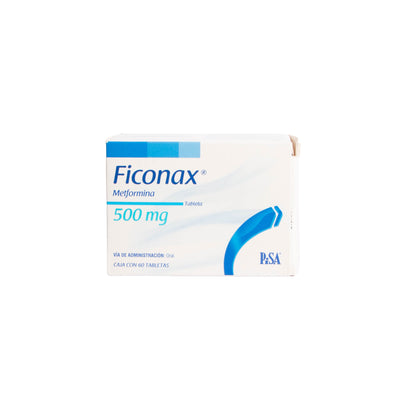 FICONAX Tabletas 500mg – Control de Glucosa