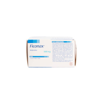 FICONAX Tabletas 500mg – Control de Glucosa