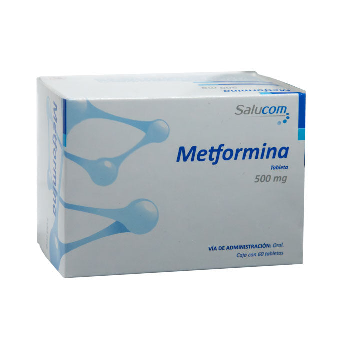 Metformina 500mg, 60 Tabletas
