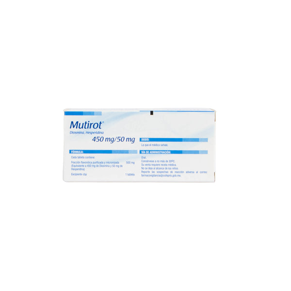 Mutirot Tabletas 450mg/50mg – Uso Venoso