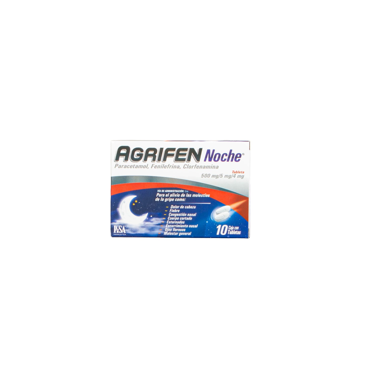 AGRIFEN NOCHE Tabletas 500/5/4mg – Alivio Nocturno