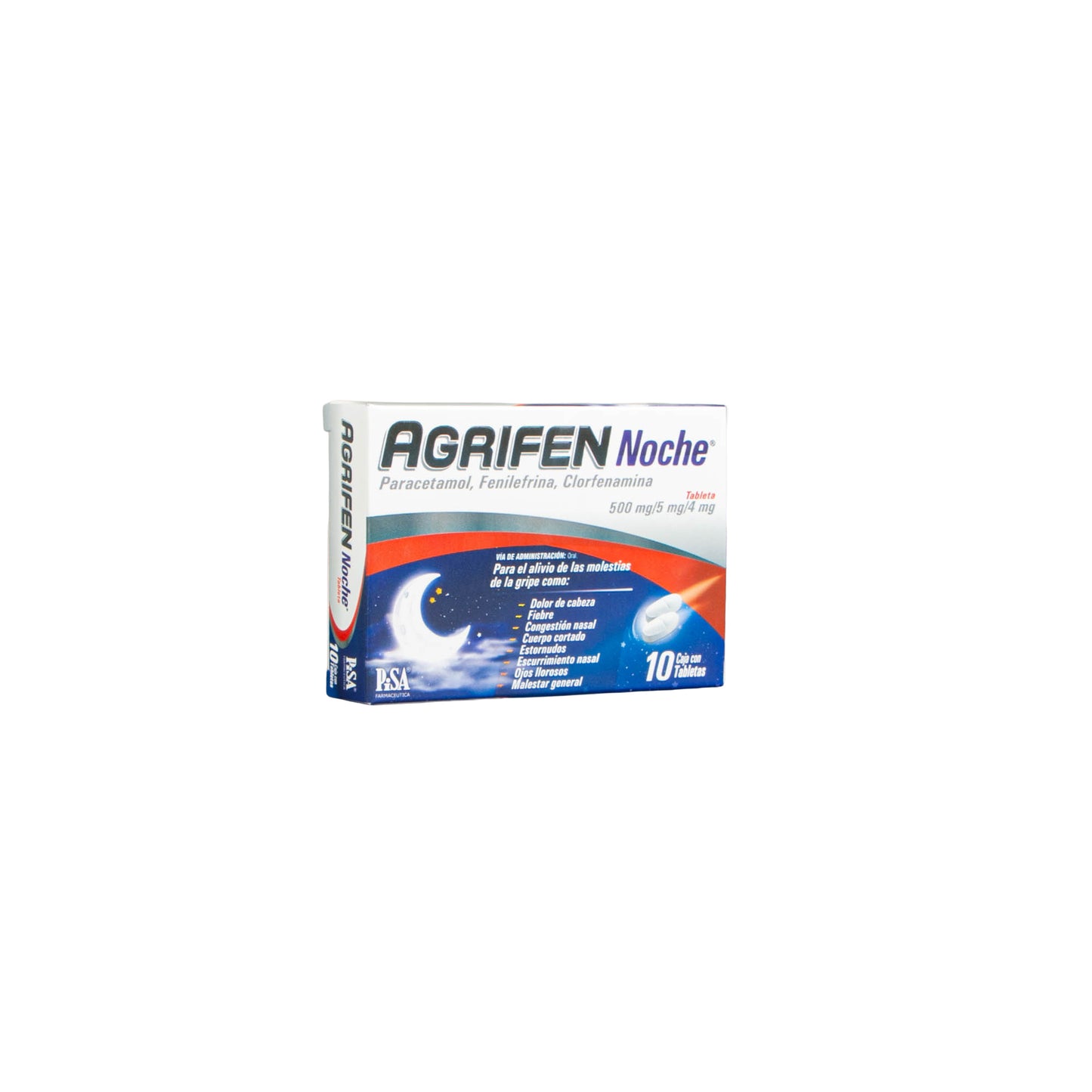 AGRIFEN NOCHE Tabletas 500/5/4mg – Alivio Nocturno