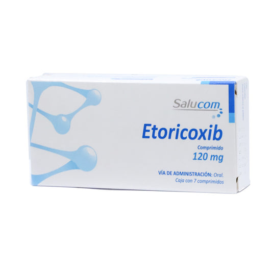 Etoricoxib 120 mg, Caj. c/7 Comp.