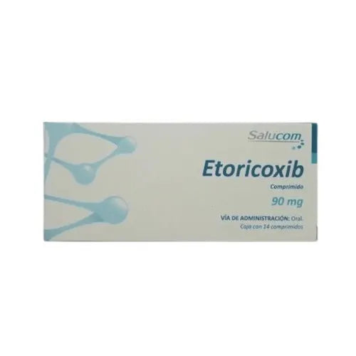 Etoricoxib, 90mg, Caj. c/14 Comp.