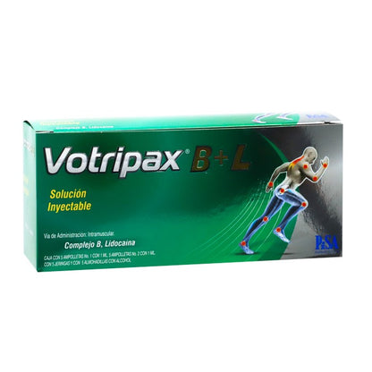 VOTRIPAX B+L Solución Inyectable – Complejo B y Lidocaína