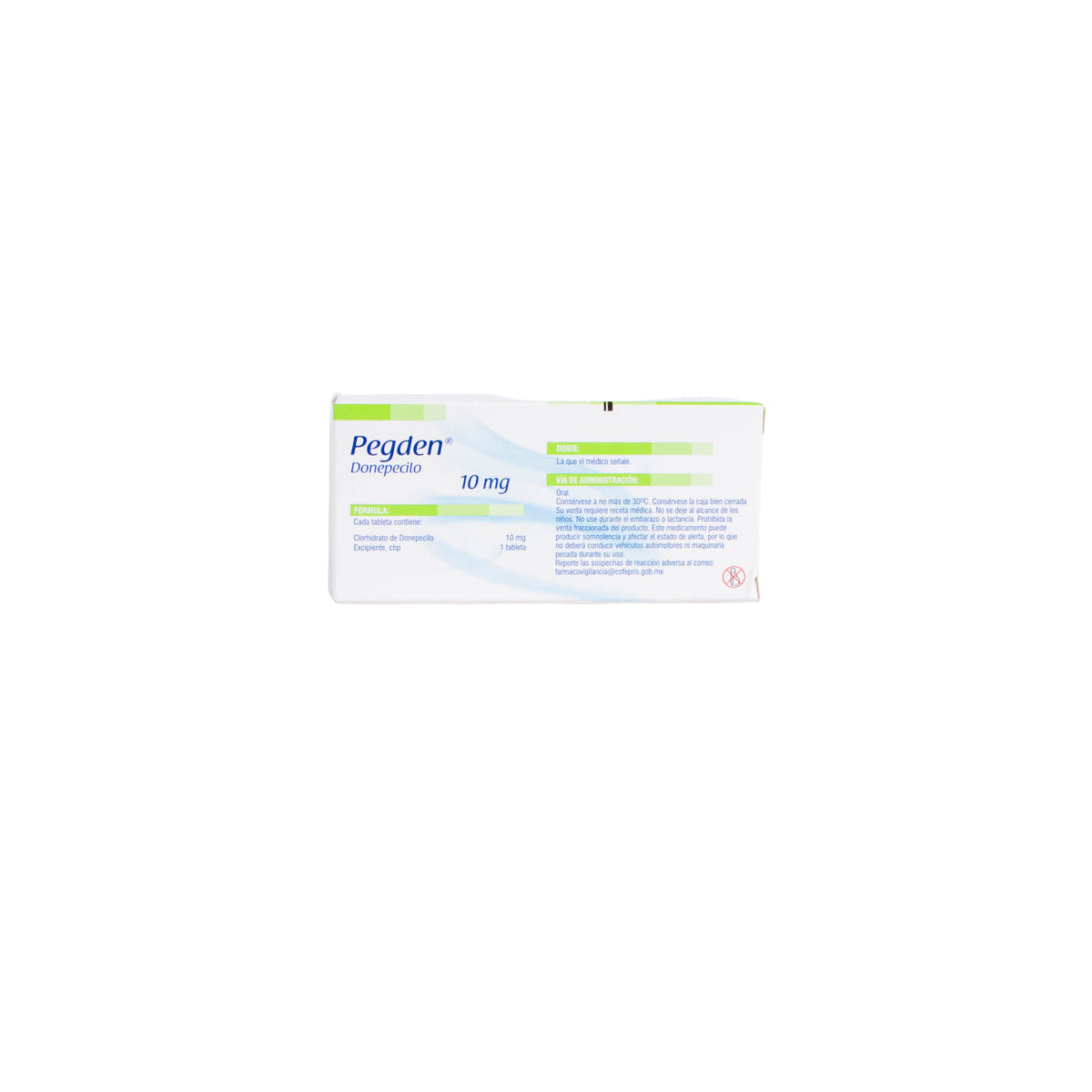 PEGDEN Tabletas 10mg – Sistema Nervioso Central – Farmacia La Paz
