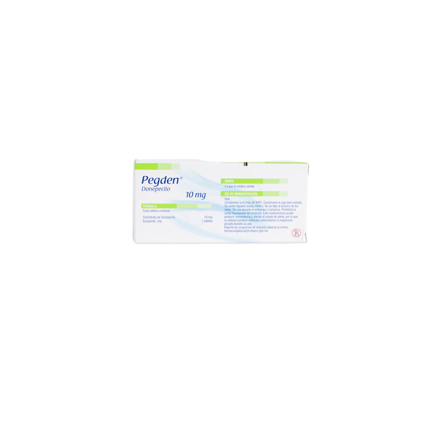 PEGDEN Tabletas 10mg – Sistema Nervioso Central