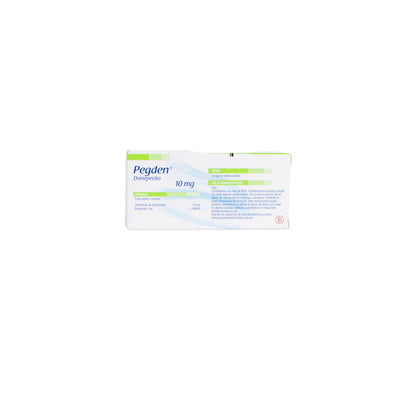 PEGDEN Tabletas 10mg – Sistema Nervioso Central