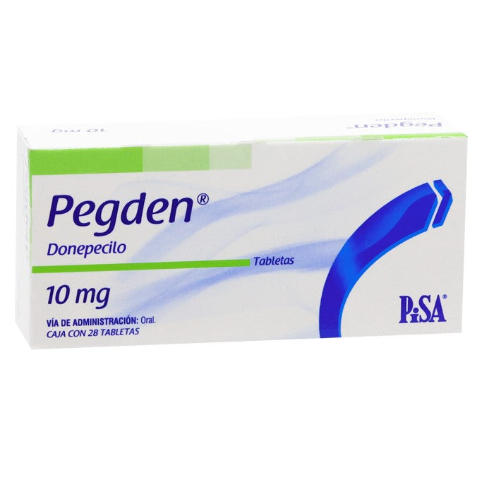 Pegden 10 Mg, Donepezilo Caj C/ 28 Tab.