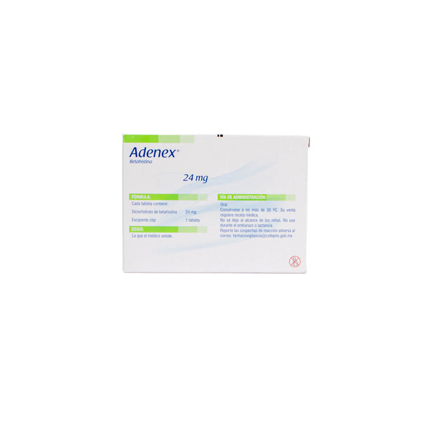 Adenex 24 mg Tabletas – Tratamiento de Vértigo