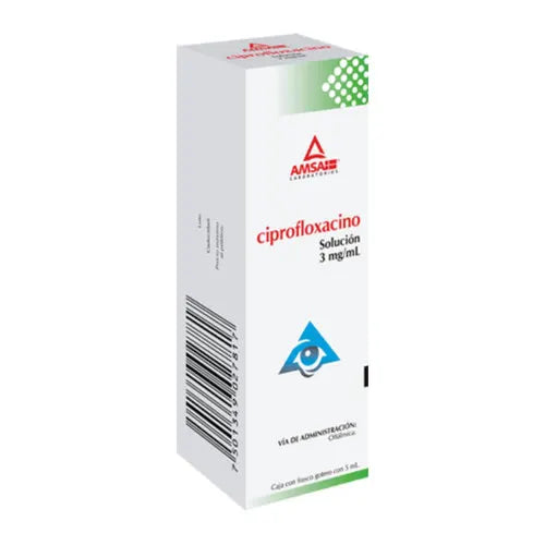 Ciprofloxacino Solución Oftálmica, Fco. c/5 mL