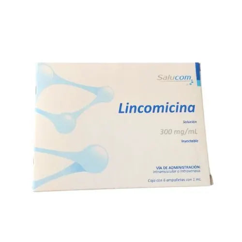 Lincomicina 300 mg/ mL, Caj. c/6 ampolletas