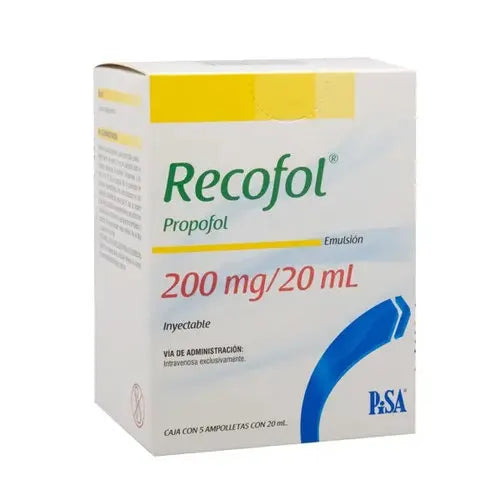 RECOFOL Emulsión Inyectable 20ml – Anestésico