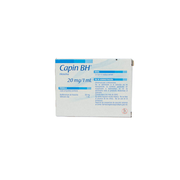 CAPIN BH S.I. Solución Inyectable 20mg/ml – Antiespasmódico