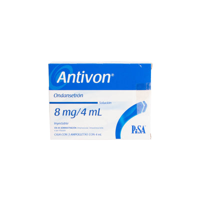 Antivon Solución Inyectable 8mg/4ml – Antiemético