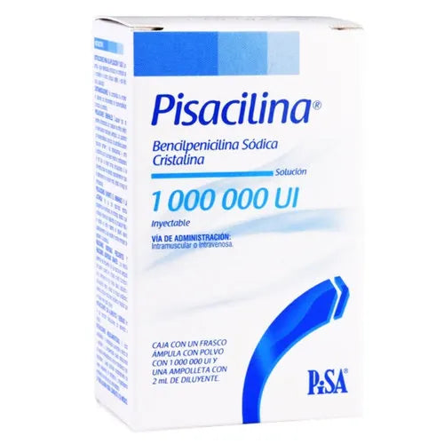 Pisacilina 1,000,000 U, Caj. c/1 Ámp. S.I