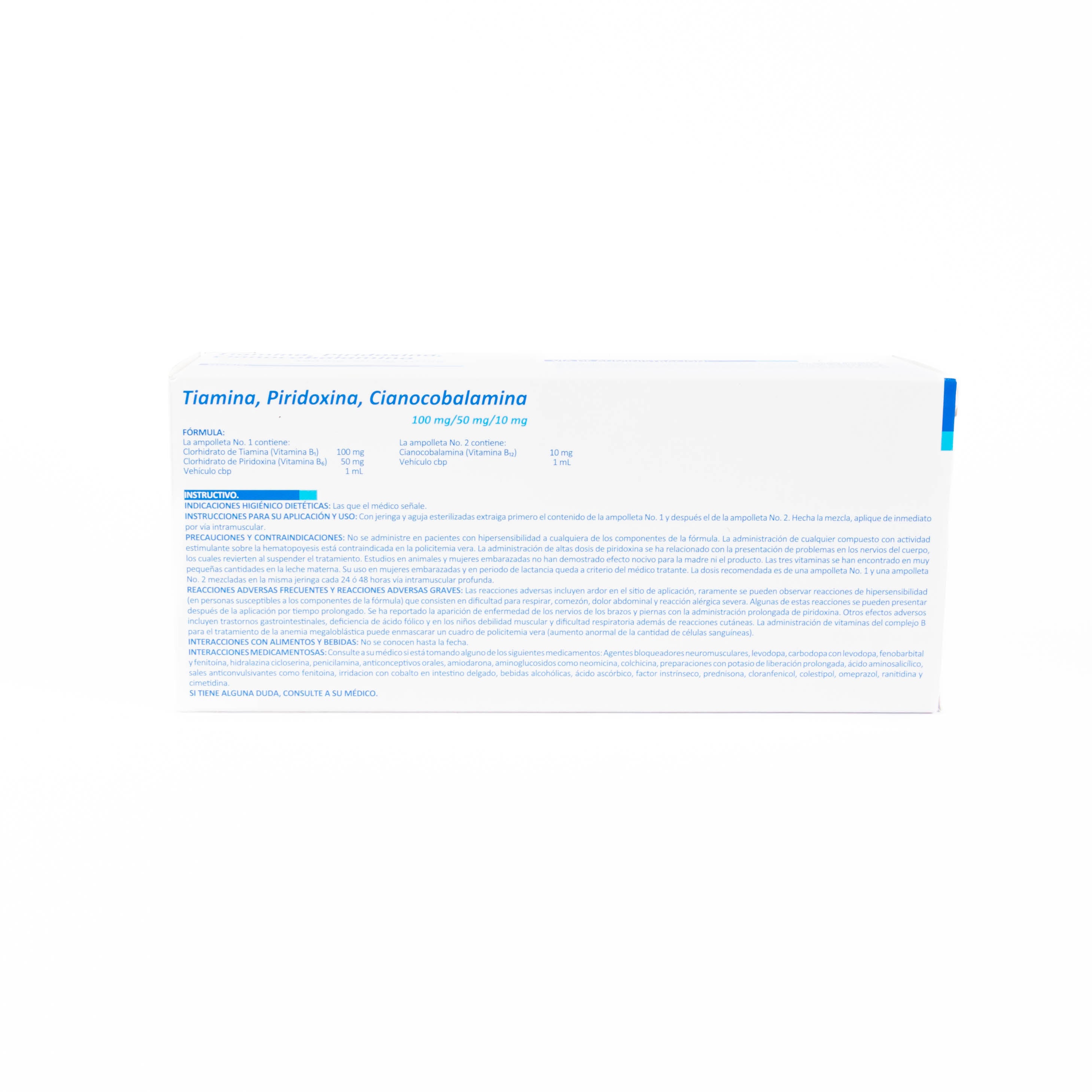 SM Complejo B Solución Inyectable – Vitaminas – Farmacia La Paz