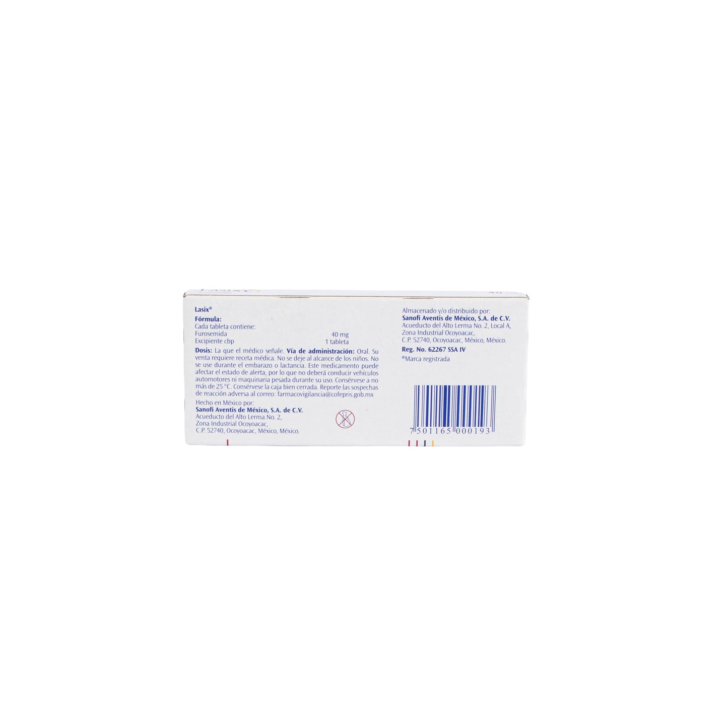 Lasix Tabletas 40mg – Diurético Efectivo